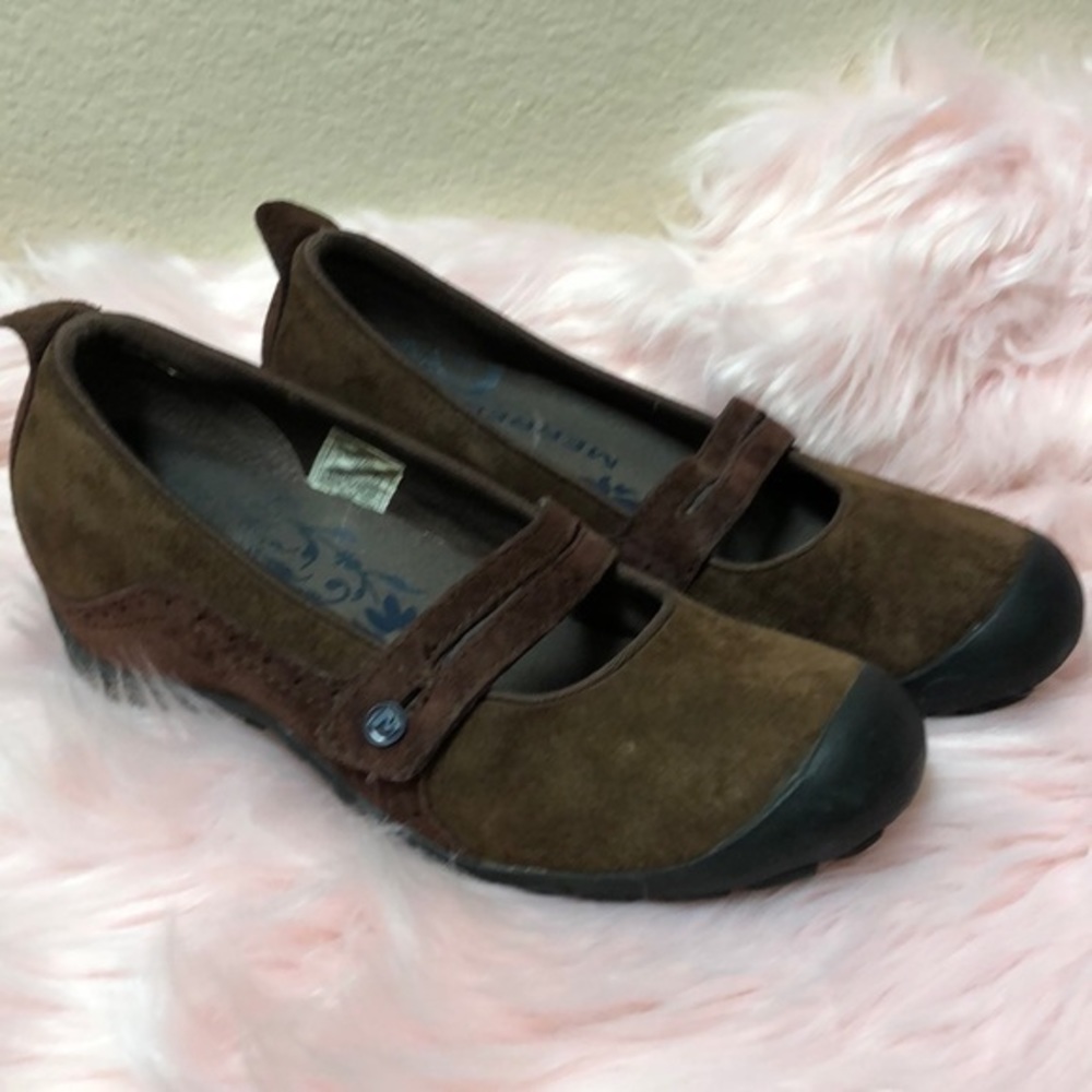 Merrell plaza bandeau cherry oak shoes sz 7